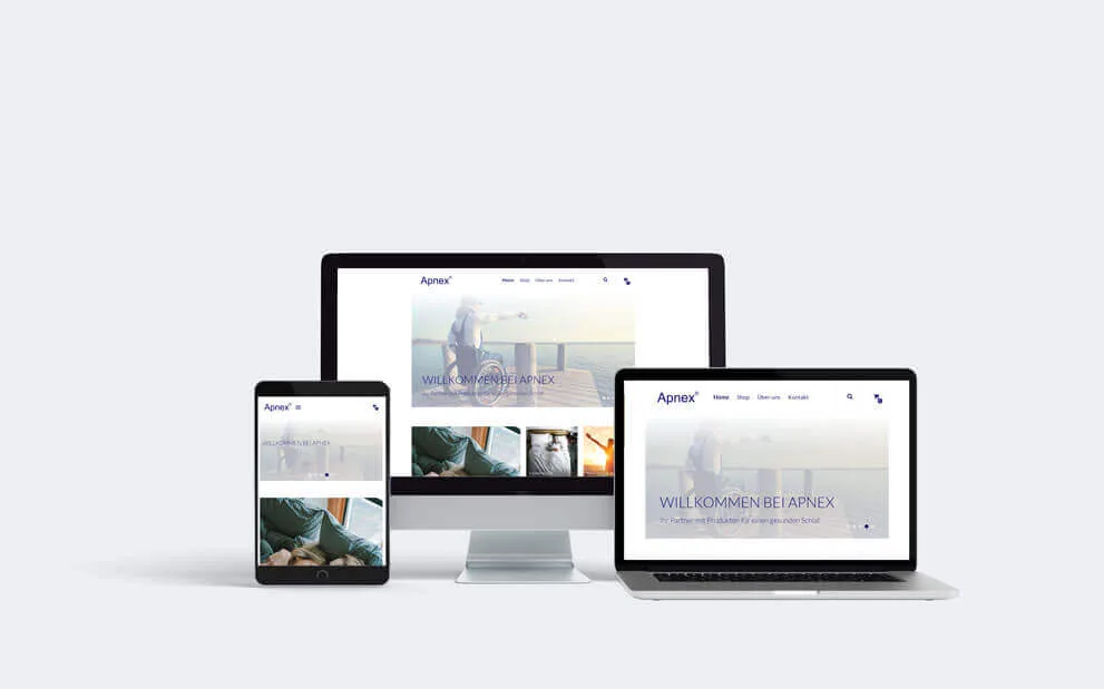 Online-Shop von Apnex für medizinische Produkte der Schlafmedizin