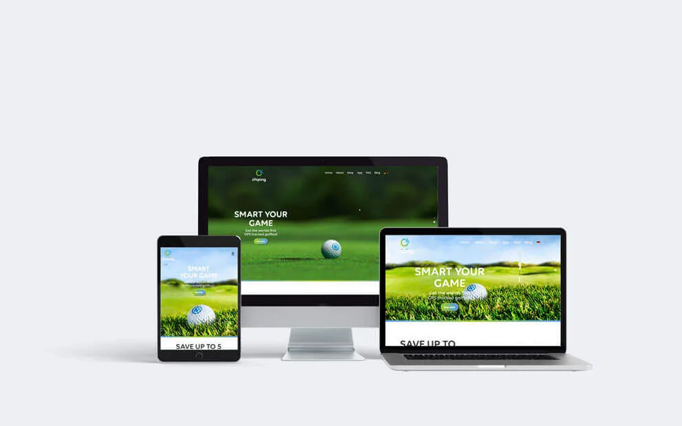 Online-Shop von ChipIng für den smarten Golfball